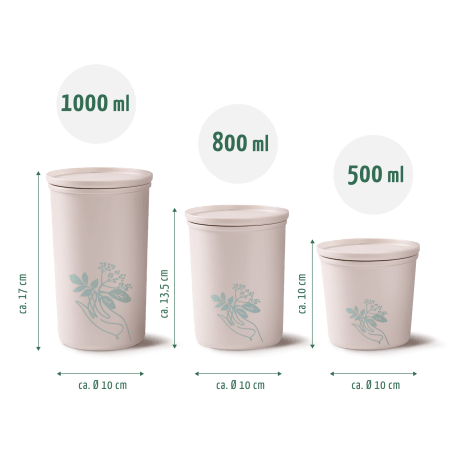 Frischhaltedosen 3er-Set aus recyceltem Kunststoff (rPET)