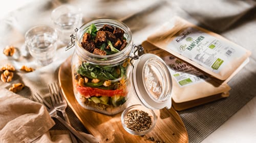 Salat im Glas