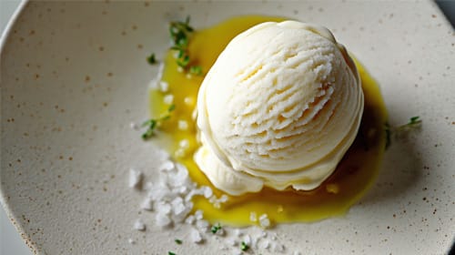 Türchen 24: Vanilleeis mit Olivenöl und Luxury Salz